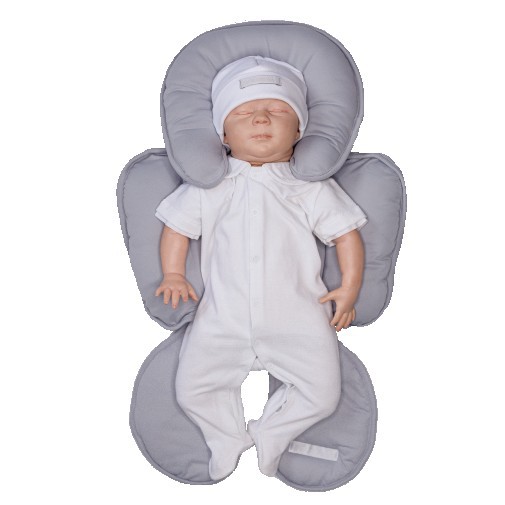 Redutor de Bebê Conforto e Carrinho Lycra Cinza - D'Bella for Baby