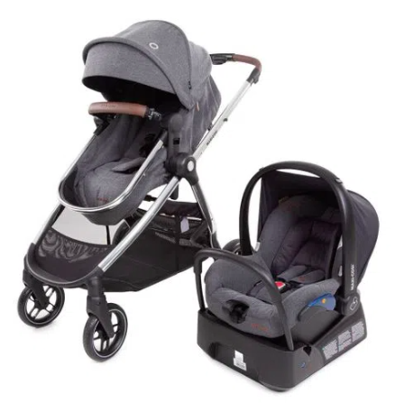 Mostruario Carrinho de Bebê Maxi Cosi Trio Anna³ Luxe Twillic Grey