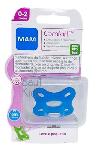 Chupeta MAM Comfort 0-2 meses Azul (1un)