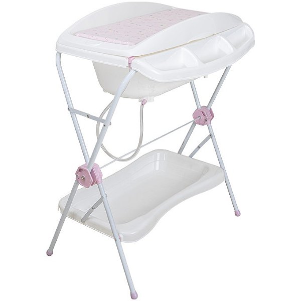 Banheira com Trocador Shower Rosa - Kiddo
