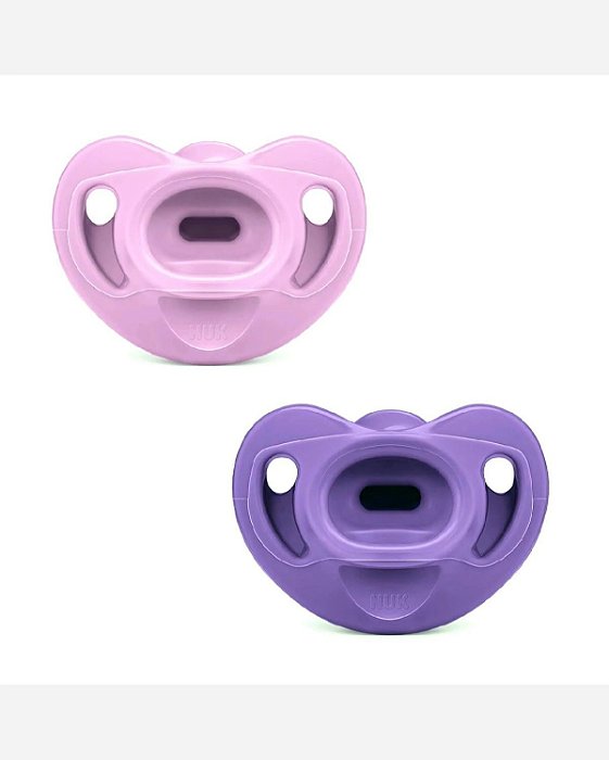 Chupetas NUK Comfy Soft 100% Silicone Lilás