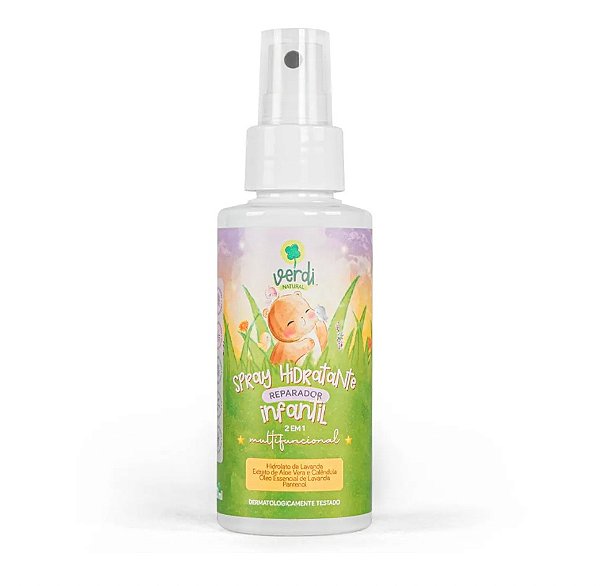 Spray Hidratante Reparador Infantil 100% Natural - Verdi