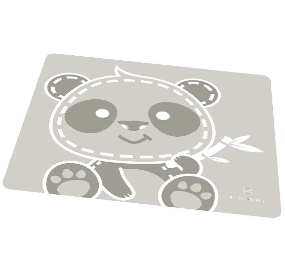 Jogo Americano em Silicone Panda Cinza - Marcus & Marcus
