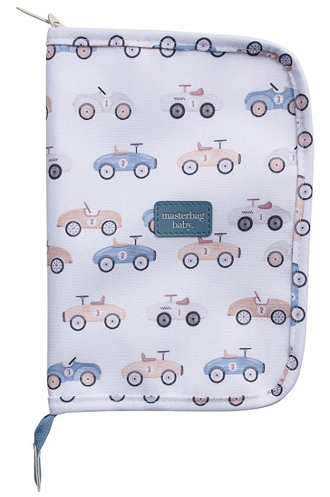 Porta Carteira de Vacinação Carrinhos Azul - Masterbag