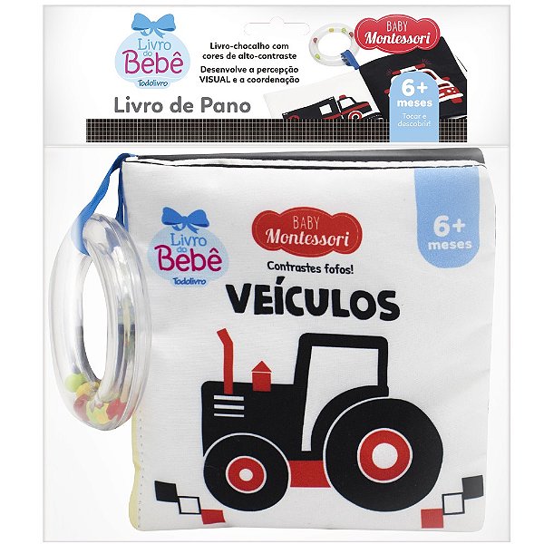 Livro Baby Montessori - Contrastes fofos! Veículos