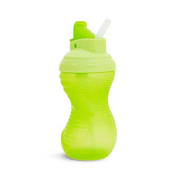 Copo com Canudo Mighty Grip 296Ml Verde - Munchkin
