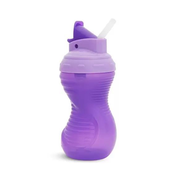 Copo com Canudo Mighty Grip 296Ml Roxo - Munchkin