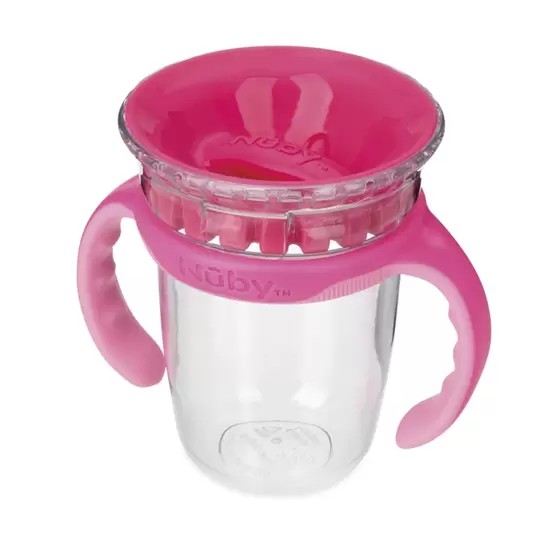 Copo de Tritan 360º 240ml Rosa - Nuby