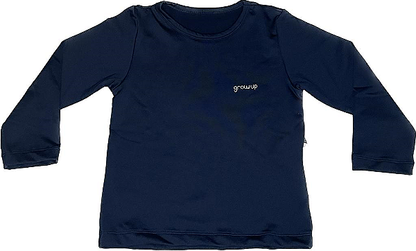 Camiseta Manga Longa Termico Ultra Basics Azul Marinho