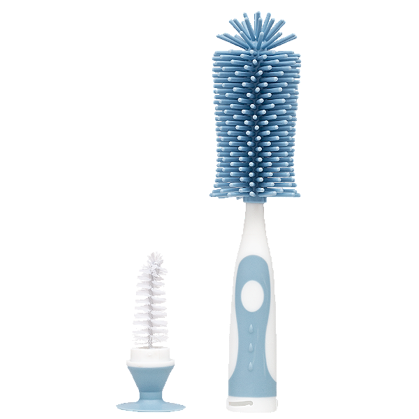 Escova de Mamadeira Silicone Azul