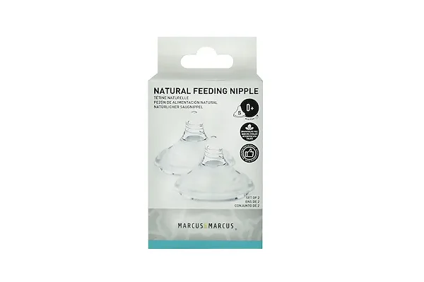Bico de Silicone para Mamadeira Fluxo Lento - Marcus & Marcus