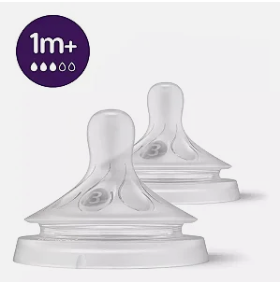 Bico de Silicone Pétala 3.0 Fluxo 3 1m+ - Avent