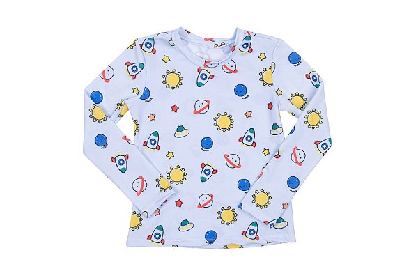 Camisa Praia Bebê Azul