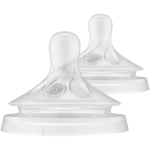 Bico de Silicone Pétala 3.0 Fluxo 6 6m+ - Avent
