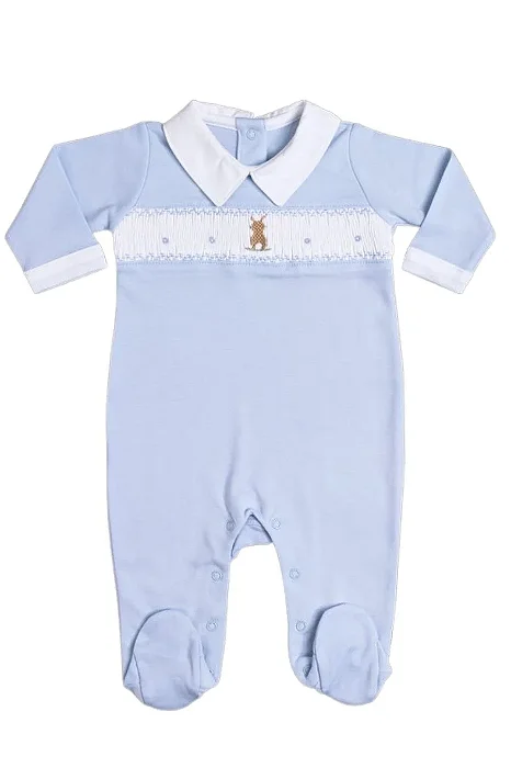 Macacão Longo Pima Rabbit Blue - G