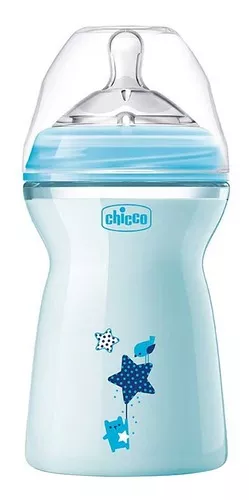 Mamadeira Step Up 330ml Fluxo Rápido (6m+) Azul - Chicco