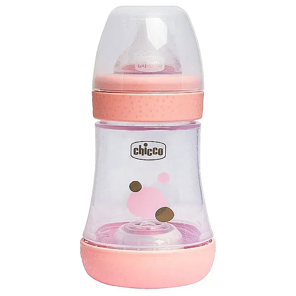 Mamadeira Perfect5 150ml Fluxo Inicial Rosa - Chicco