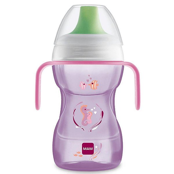 Copo MAM Fun to Drink 270ml Rosa