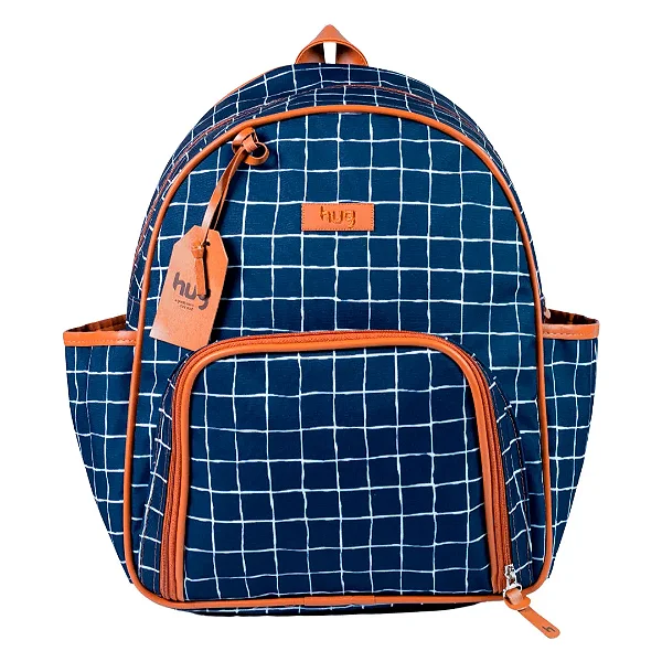 Mochila Maternidade Mosaico Azul Marinho