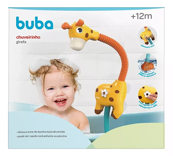 Brinquedo de Banho Chuveirinho Girafa - Buba