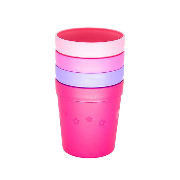 Copos 200ml (4 unidades) Rosa - Infanti