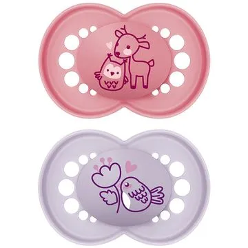 Chuepta Mam original Borracha Natural  6+ Meses Embalagem Dupla Rosa