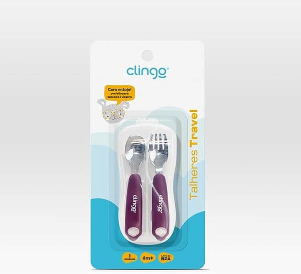Talheres Metal Com Estojo Colors Rose - Clingo