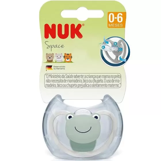 Chupeta de Silicone Space Sapinho 0-6 Meses - Nuk