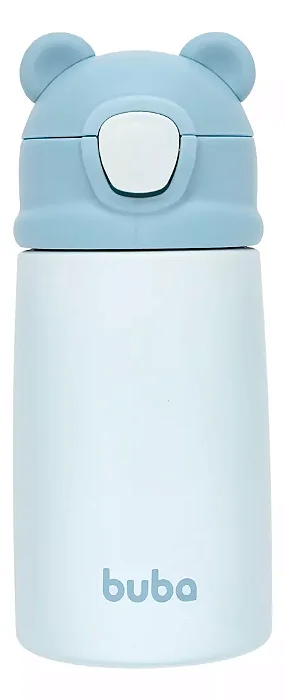 Garrafa Termica Parede Dupla Ursinho Azul - Buba