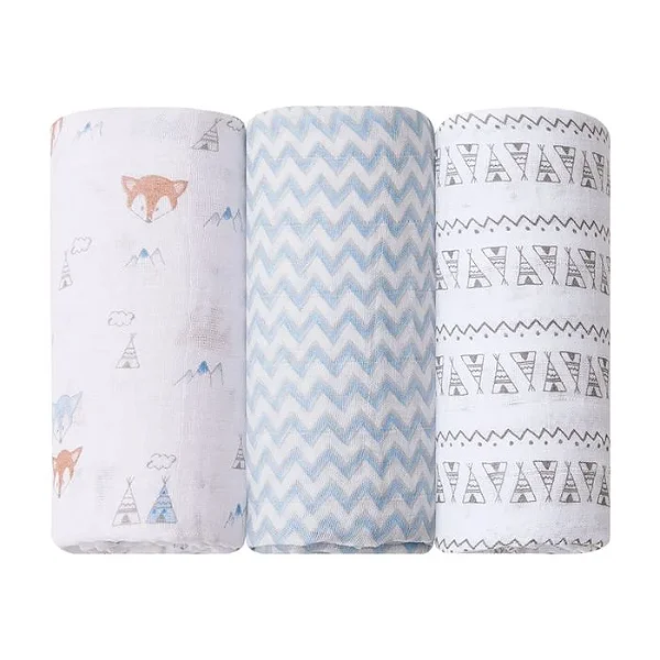 Cueiro Swaddle soft Premium Papi Baby 1,20cm x 1,20cm - Chuva De Amor