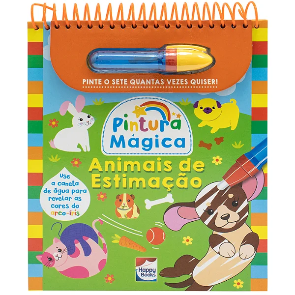 Livro Pintura Magica Animais De Estimação