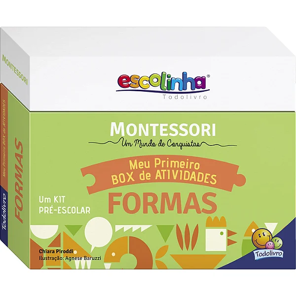 Kit Escolinha Montessori Meu Primeiro Box de Atividades - Formas