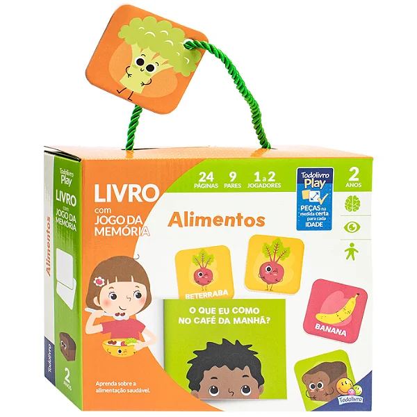 Livrinho Play Memorização 2A - Alimentos