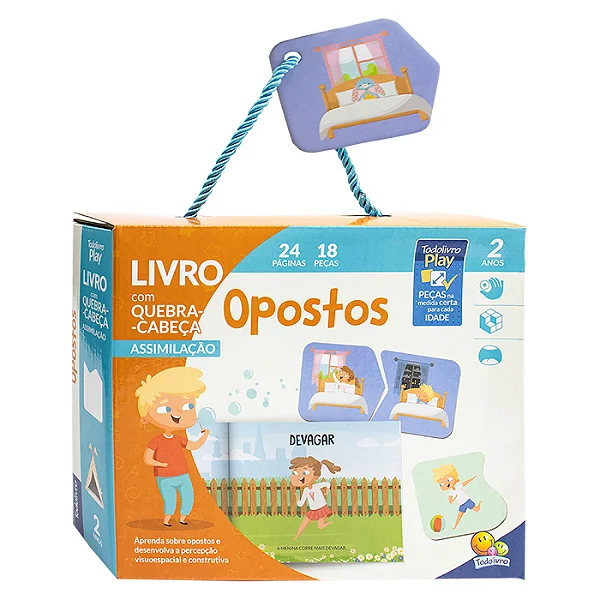 Livrinho Play Quebra Cabeça 2A - Opostos
