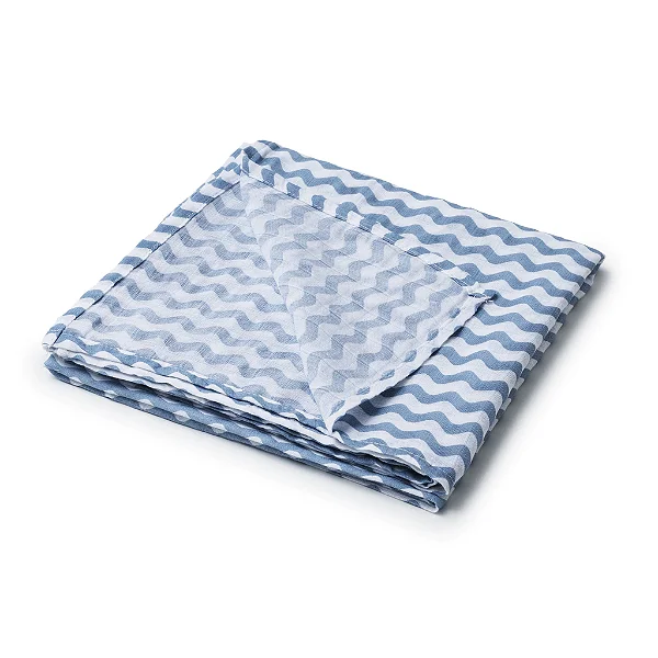 Manta Brisa Ondas Azul