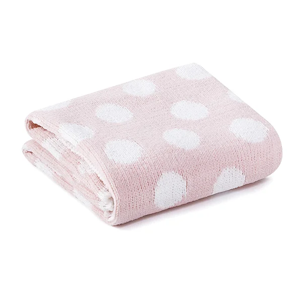 Manta Tricot Baby Rosa