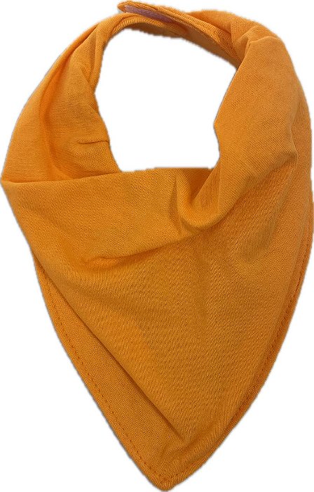 Babador Bandana Laranja Neon - Totalbaby