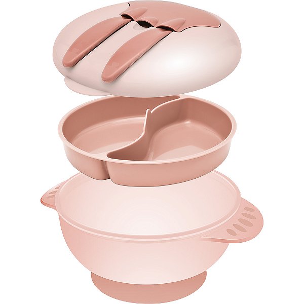 Kit Refeição Tripp Rosa - Lolly Kinddy