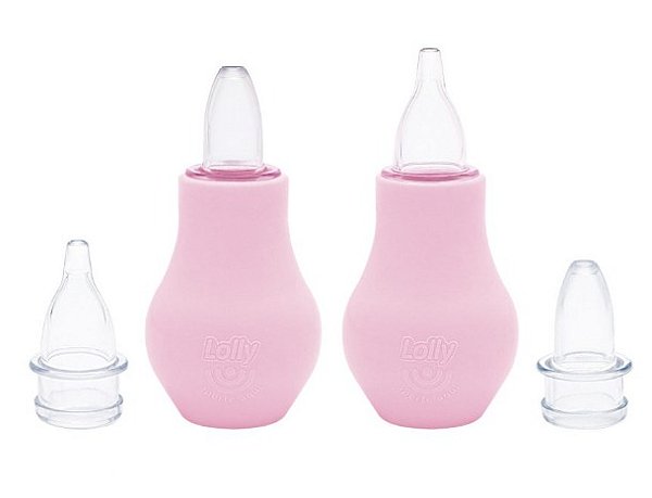 Aspirador Nasal 2 em 1 Rosa - Lolly Kinddy