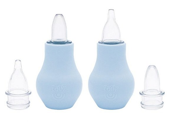 Aspirador Nasal 2 em 1 Azul - Lolly Kinddy