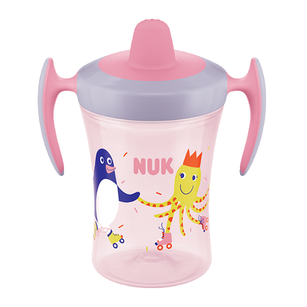 Copo Trainer Nuk Evolution Bico TPE 230ml - Rosa