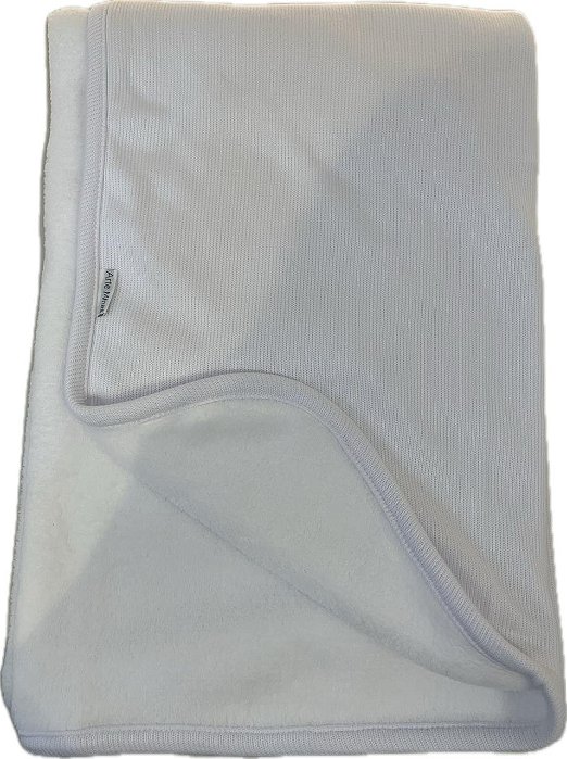 Manta Tricotada Pelúcia Branco