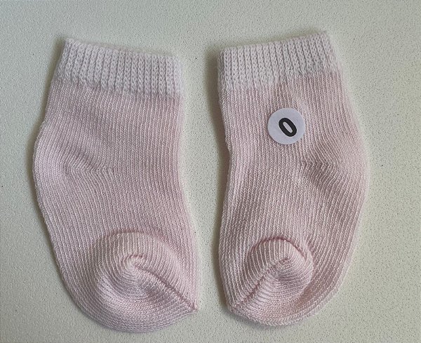 Meia Rosa 0-6 meses - Total Baby