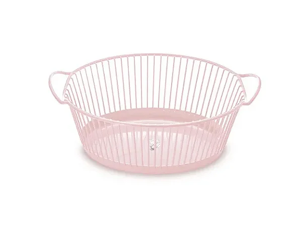 Cesto De Roupa Oval Infantil Rosa