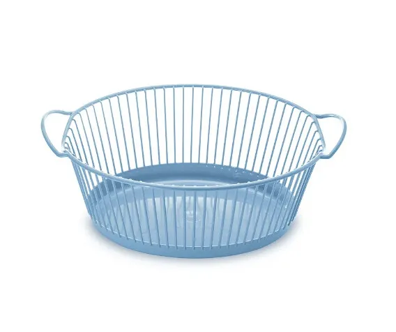 Cesto De Roupa Oval Infantil Azul