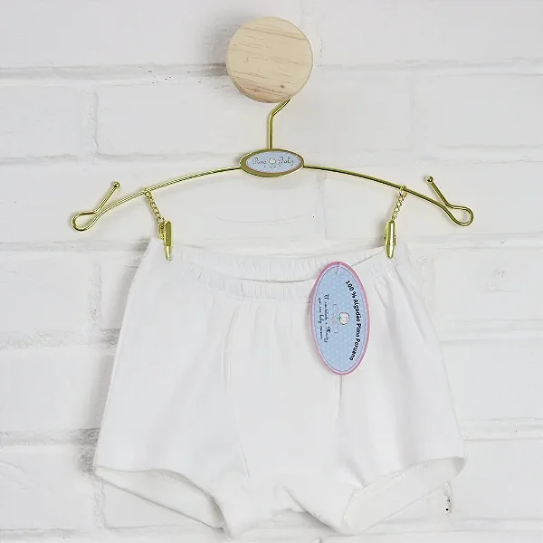 Cueca Boxer Pima Menino - Branco
