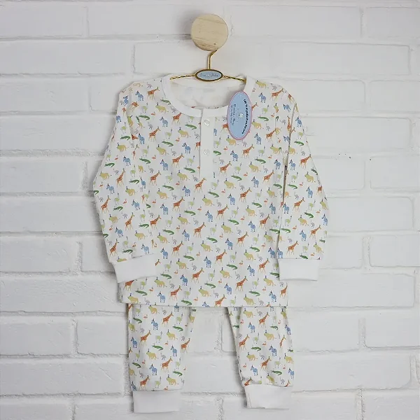 Pijama Blusa e Calça Menino- Safari Colorido