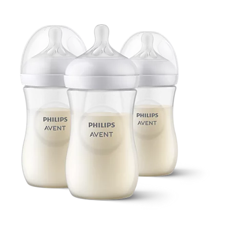 Kit Triplo Mamadeira Petala 260ml - Transparente
