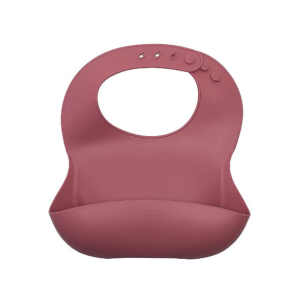 Babador Em Silicone Rosa - Infanti