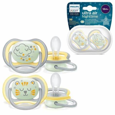 Chupeta Ultra Air Nighttime Dupla Decorada 18+ Meses